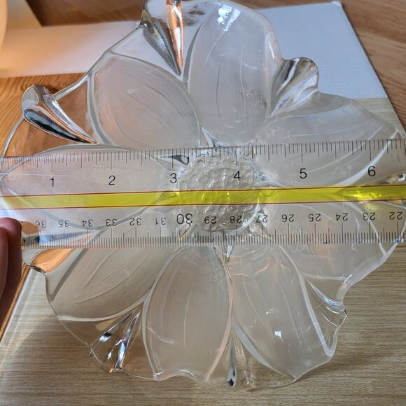 Vintage Walther Glas Frosted Glass Flower Bowl Susanna Satiniert design - Picture 16 of 16